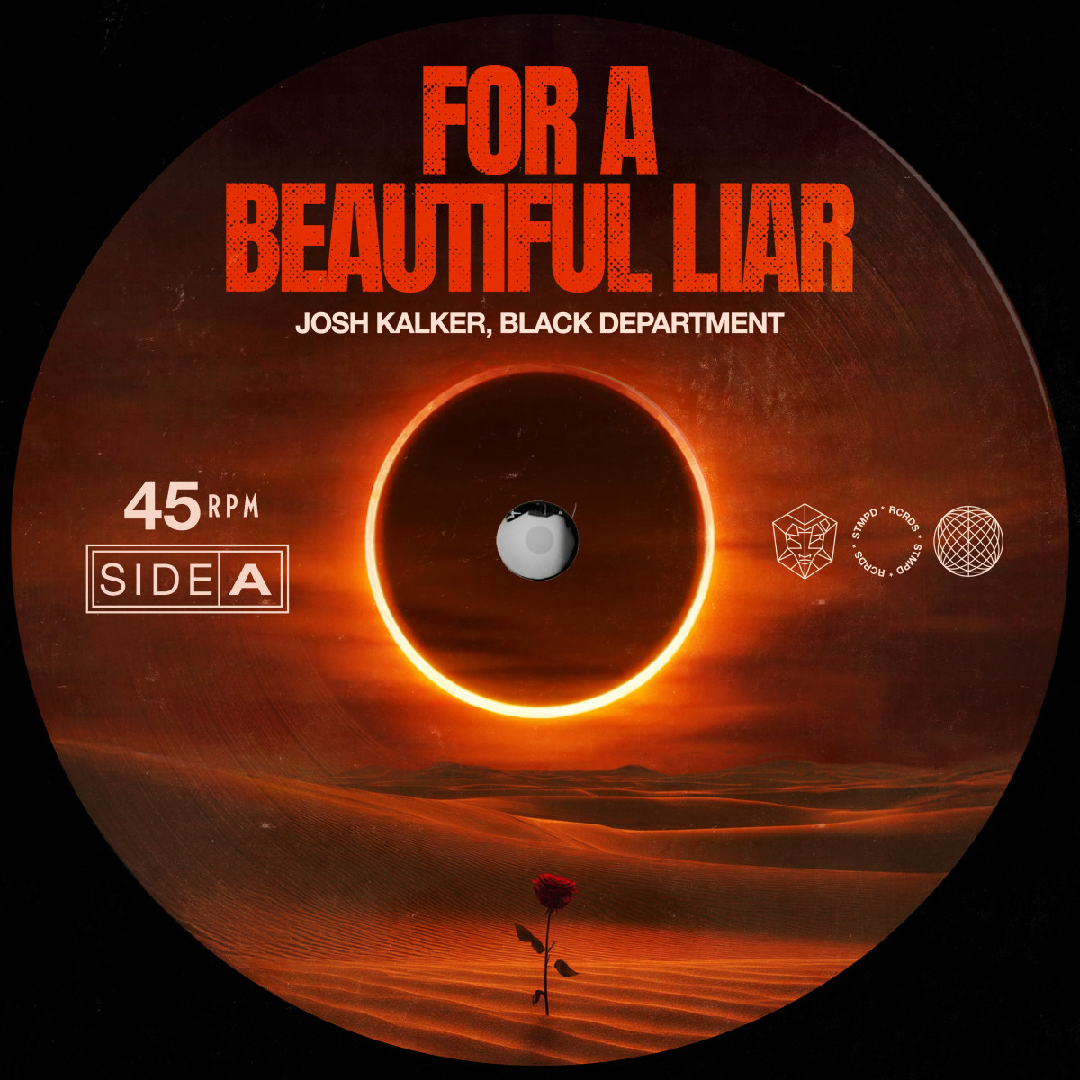 Cover Josh Kalker & Black Department - For A Beautiful Liar